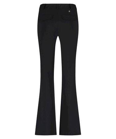 Lady Day black Long Poppy flared - Black zwart