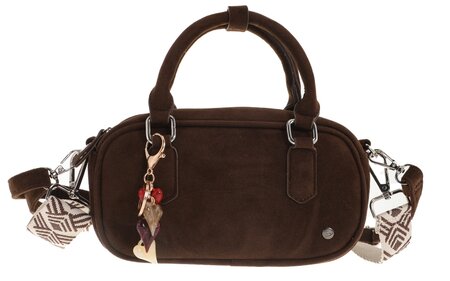 Ook-Leuk schoudertasje Milton - browny suede