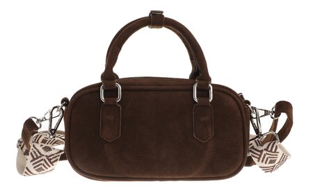 Ook-Leuk schoudertasje Milton - browny suede