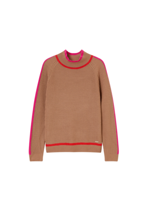 Vila Joy trui camel Marjolaine L-12-K