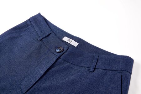 Vila Joy broek Isadora L-37-L middle blue