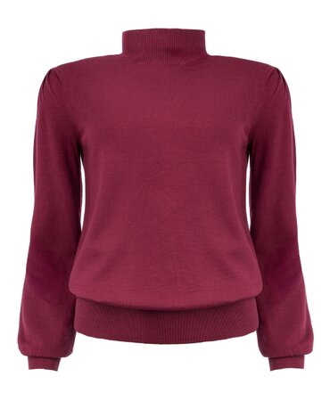 NED Trui - Keran Windsor Wine LS-RMB Brei (25W1-U106-12)