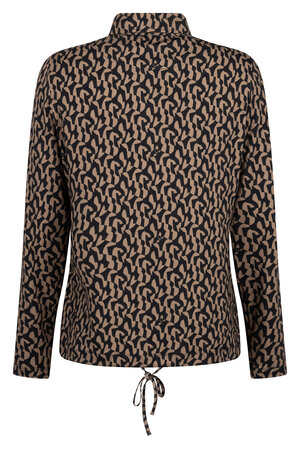 Zoso 255 Pia blouse - black camel