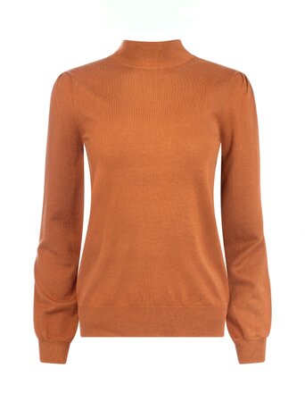 NED  Trui - Keran Coconut Shell LS-RMB Brei (25W1-U106-12)