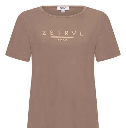 Zoso 254 Felicia Travel Top - Mocha