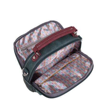 Hi-di-Hi tas TRV14 Traveller Hand-/schoudertas donkerblauw/aqua