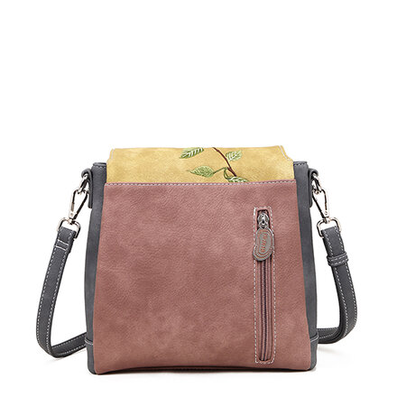 Hi-di-Hi tas  TT01 Tweet schoudertas oud roze, lila, grijs, geel