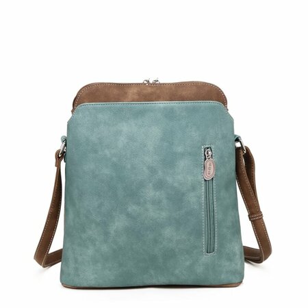 Hi-di-Hi tas WH02 Whistle schoudertas aqua/d.brown