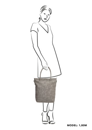 Zebra shopper midden grijs