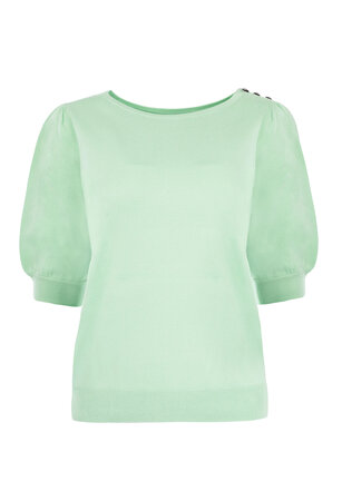NED Shirt Dhalia - mint groen