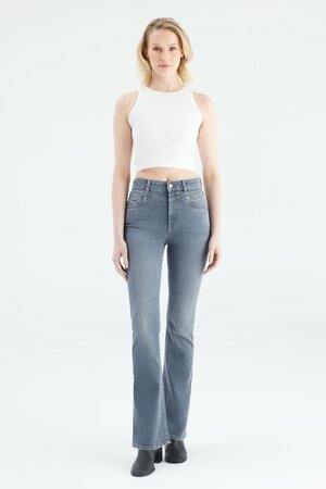 COJ Matilda Flared Jeans Smoke Grey L34