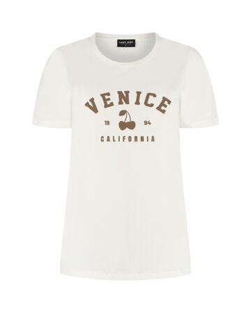 Lady Day Cherry shirt Simple white wit