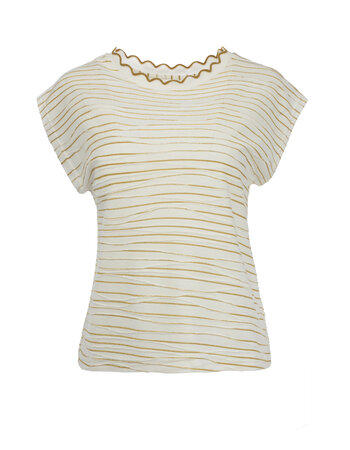NED Lou SL Top Ecru Golden Waves
