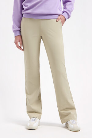 Lady Day Poppy sand flared broek travelstof