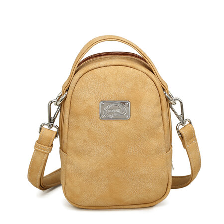 Hi-di-Hi Ditty Tas DIT08 Beige Cognac Peach – Handtas / Crossbody