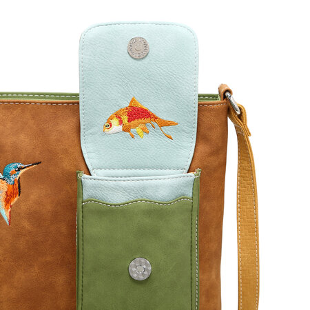 Hi-di-Hi Quack Tas QU04 Cognac groen – Crossbody