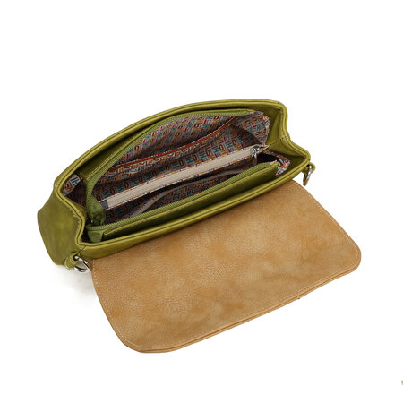 Hi-di-Hi Twiggle Tas TW03 Groen Peach – Crossbody Schoudertas