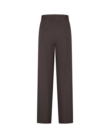 Lady Day Vinnie dark brown travelstof broek