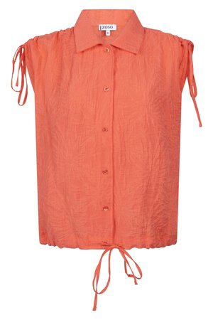 Zoso 262 Fabienne coral blouse