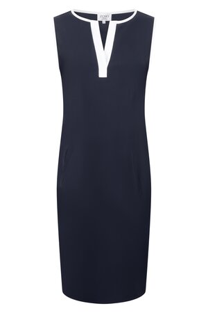 Zoso 262 Kelsey Navy Travelstof jurk