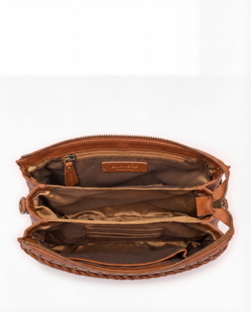 Bag2Bag Yale Cognac/tan schoudertas
