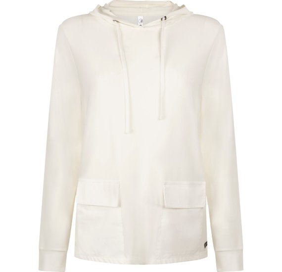 Zoso Splendour hooded blouse - 216 Posh - off white