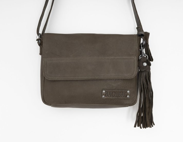 Bag2Bag - Dames schoudertas Eijas - olijf groen