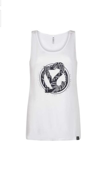 222 Zoso top with print Lonneke-white navy