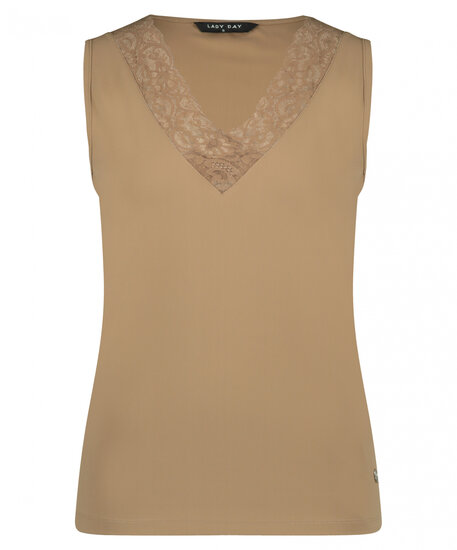 Lady Day Top - V-hals Tamara camel