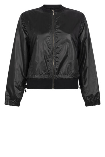 224 Zoso Sporty short coat Persey - black zwart