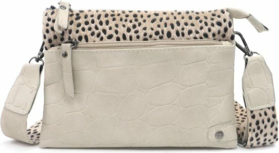 Ook-Leuk crossbody/ schoudertasje Napoli - nougat
