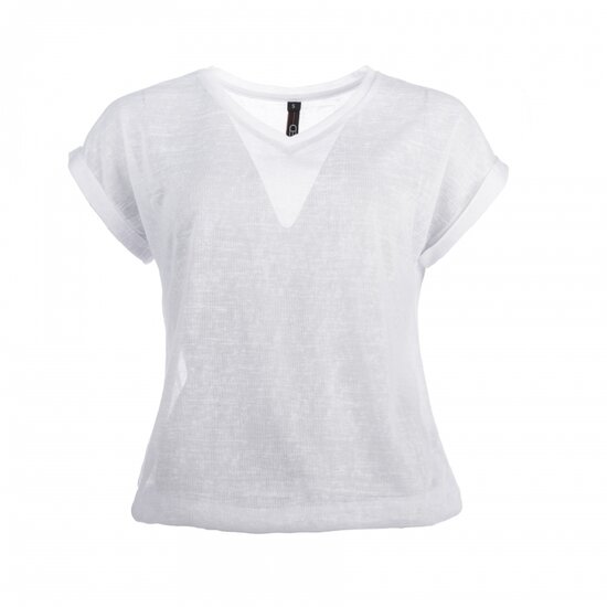 NED t-shirt Nox SS Uni Slub Foil, Optical White