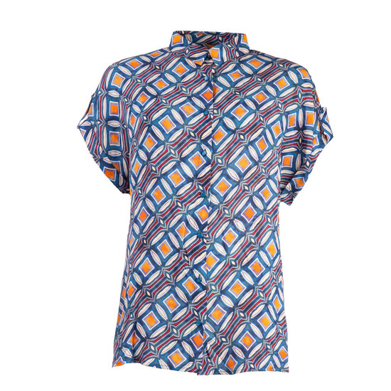 NED Annelie Denim Short SS retro balls woven