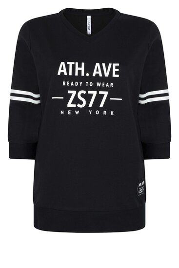 231 Zoso Becky sweat with print - navy off white 231