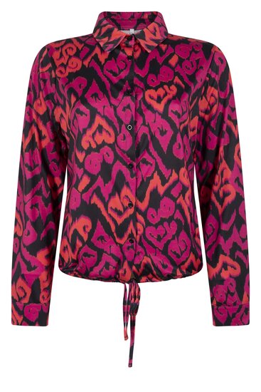 231 Zoso Patty navy-magenta  printed Splendour blouse 231