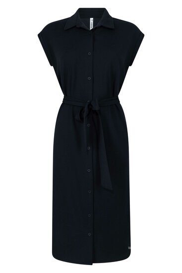 231 Zoso Mason crepe fabric dress- navy