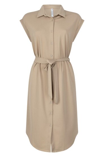 231 Zoso Mason crepe fabric dress- sand