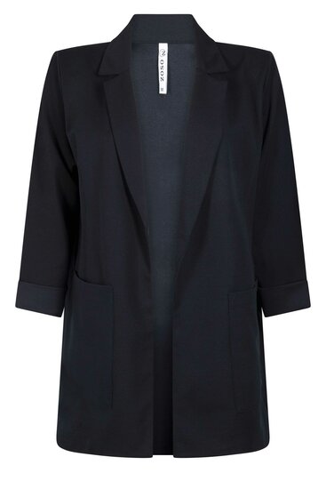 231 Zoso Wonder crepe fabric jacket- navy