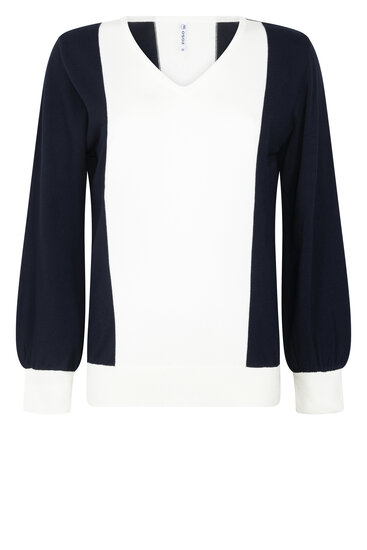 231 Zoso Lara trui navy off white