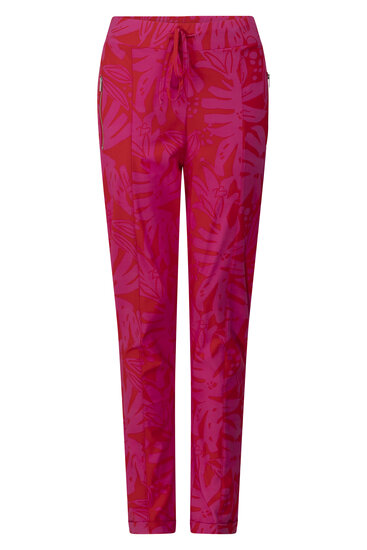 232 Zoso Printed Travel pant Vicky - fiery red / multi