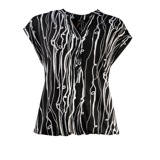 NED Lucie SL Black Messy Lines Tricot