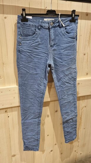 Jewelly jeans JW22119-63 grijsblauw / lavendel