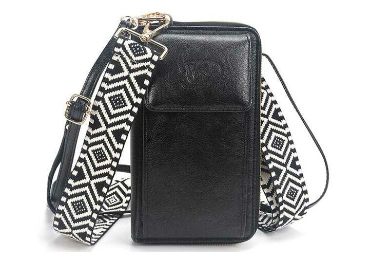 Ook-Leuk telefoontasje Zafra new black - zwart