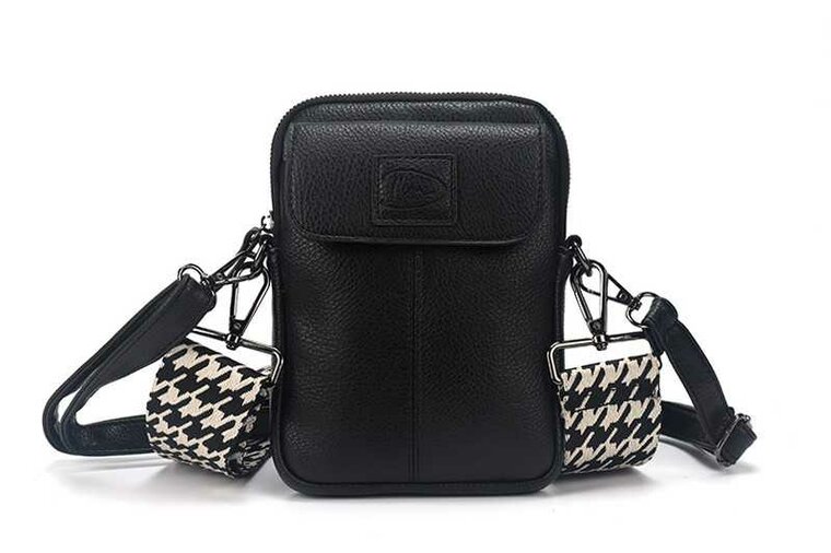 Ook-Leuk telefoontasje Groet new black - zwart