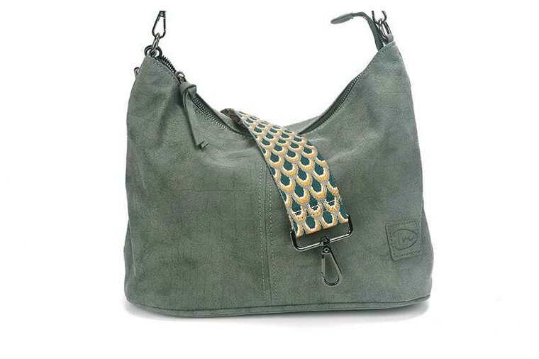 Ook-Leuk handtas / schoudertas Palma green - groen