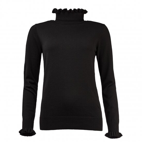 NED  coltrui - Ruffle LS Brei Black 23W1-U106-16