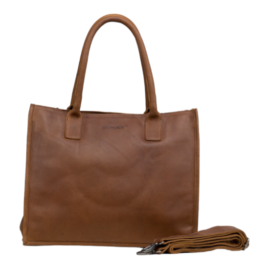 DSTRCT Preston Park cognac Laptoptas 15 inch 382630.30