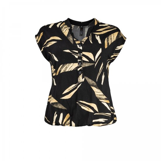 NED top Lucie TR SL Tricot - Black Natural Tropicana