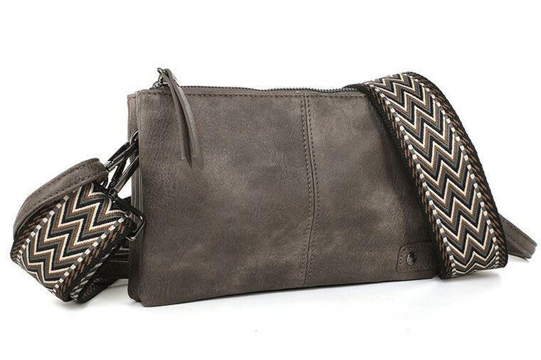 Ook-Leuk Castel - antraciet crossbody/ schoudertasje - antraciet OLT13421