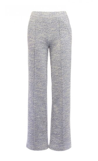 NED Gillenia broek RMJ Brunnera Blue Tweed Sparkle Jacquard 